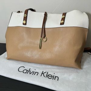 Calvin Klein Leather Tote, with small inserts wallet.